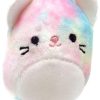 Squishmallows * | Budget Squishmallows Squishville! Rainbow Dream Squad Pastel Cat 2-Inch Mini Plush