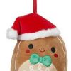 Squishmallows * | Flash Sale Squishmallows Ornament Jordan Gingerbread Exclusive 4-Inch Plush [Holiday Classic Collection Loose]