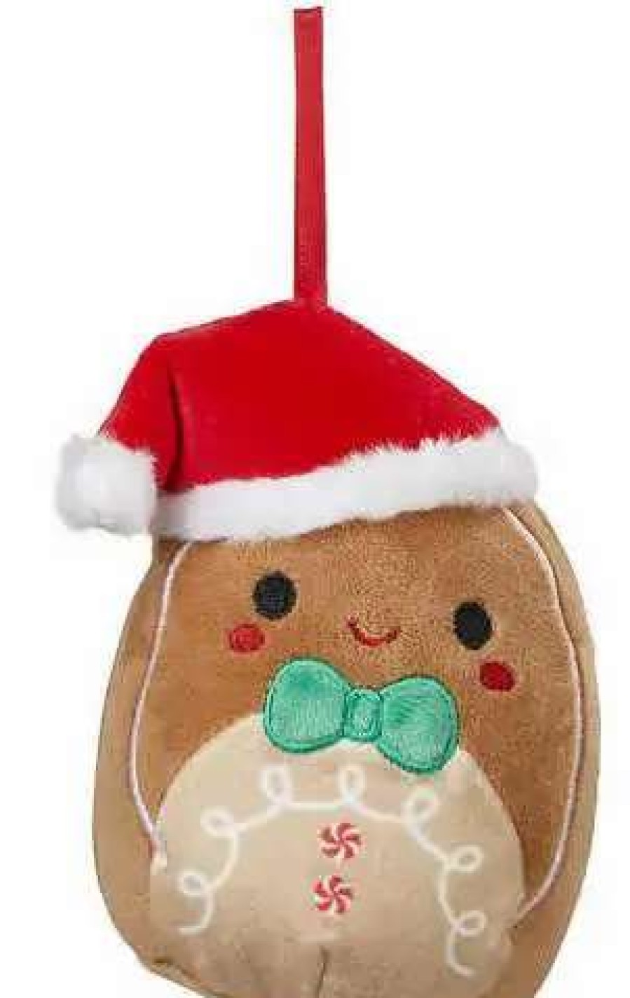 Squishmallows * | Flash Sale Squishmallows Ornament Jordan Gingerbread Exclusive 4-Inch Plush [Holiday Classic Collection Loose]