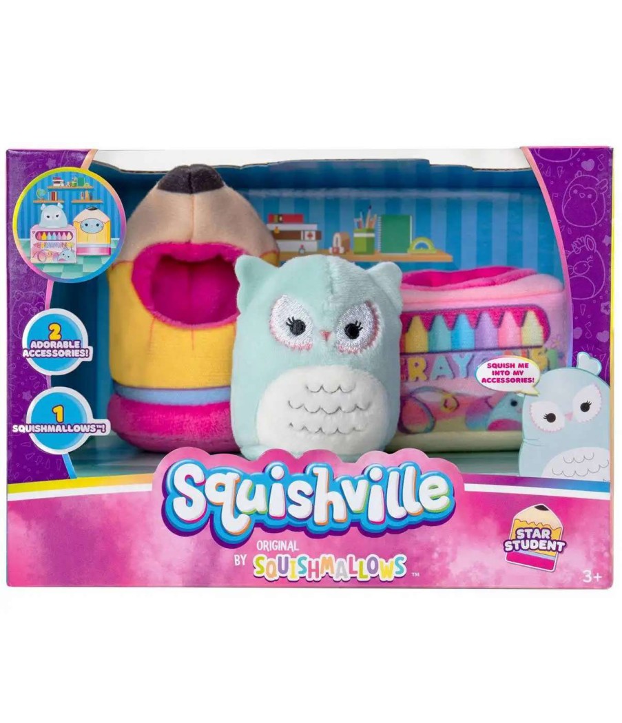 Squishmallows * | Coupon Squishmallows Squishville! Star Student 2-Inch Mini Plush Set