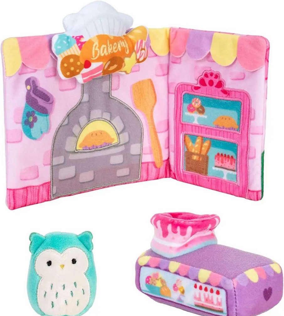 Squishmallows * | Brand New Squishmallows Squishville! Winston'S Bakery 2-Inch Mini Plush Playset