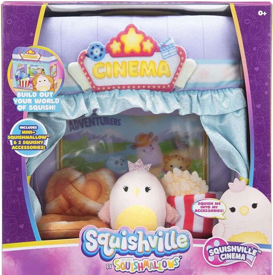 Squishmallows * | Buy Squishmallows Squishville! Squishville Cinema 2-Inch Mini Plush Playset