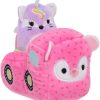 Squishmallows * | Best Reviews Of Squishmallows Squishville! Purple Fox & Vehicle 2-Inch Mini Plush