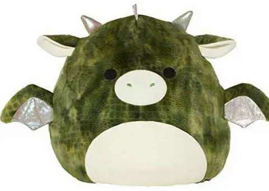 Squishmallows * | Hot Sale Squishmallows Duke The Dragon 16-Inch Plush [Green]