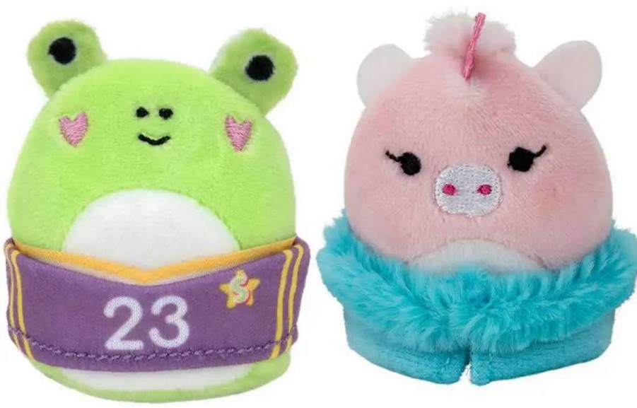 Squishmallows * | Wholesale Squishmallows Squishville! Fashion Pack Elizabeth & Philippe 2-Inch Mini Plush 2-Pack Set