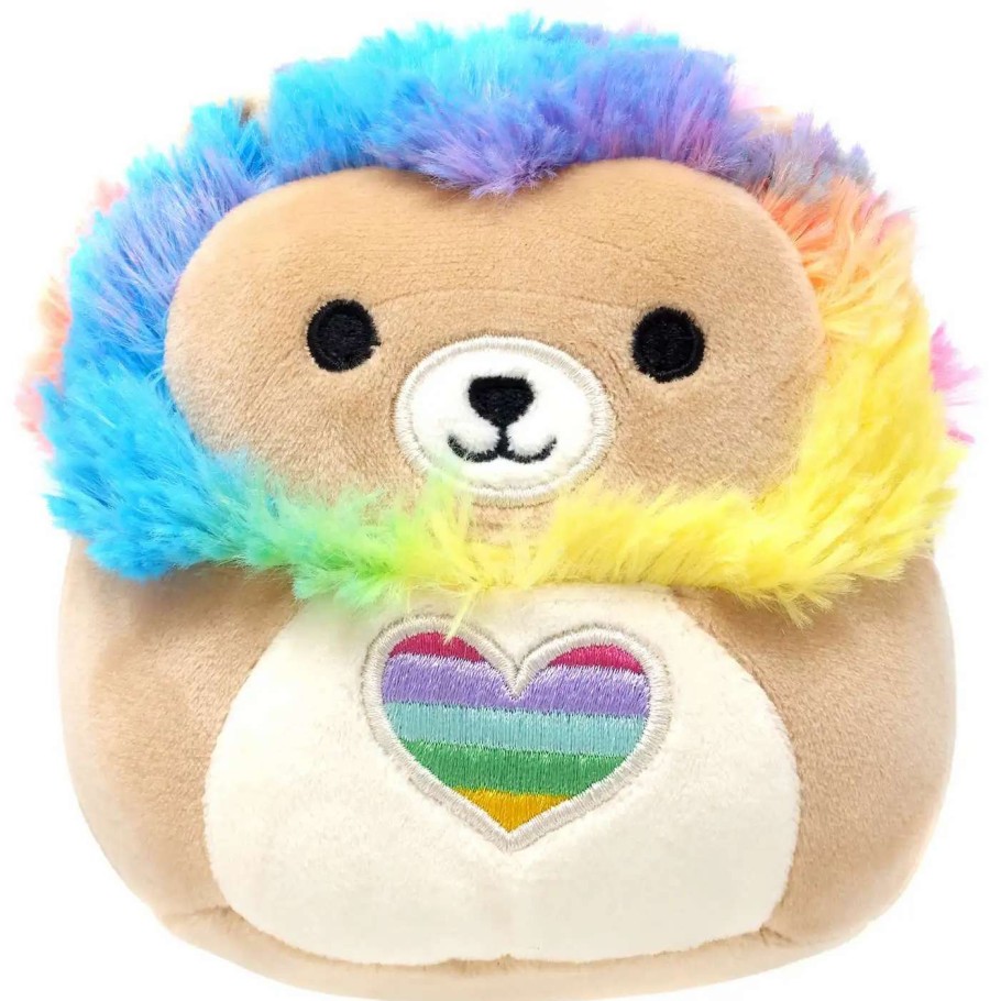 Squishmallows * | Cheapest Squishmallows Valentine Leonard The Lion 5-Inch Plush