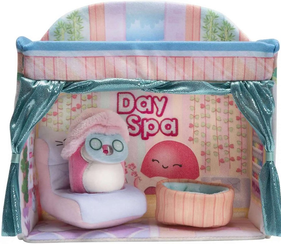 Squishmallows * | Cheapest Squishmallows Squishville! Day Spa 2-Inch Mini Plush Playset