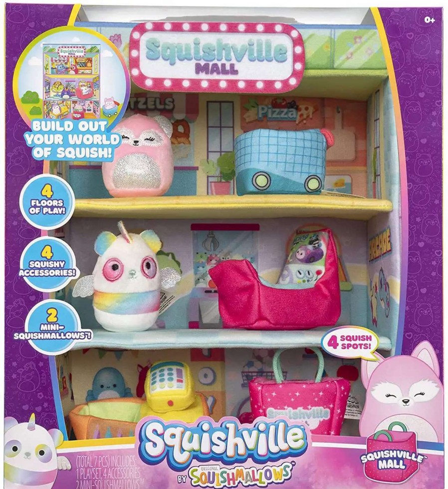 Squishmallows * | Outlet Squishmallows Squishville! Squishville Mall 2-Inch Mini Plush Playset [Version 1]