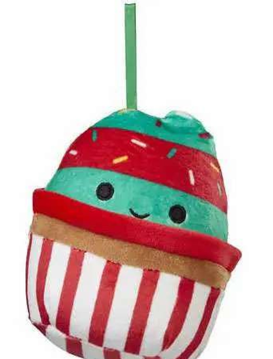 Squishmallows * | Hot Sale Squishmallows Ornament Chantel Cupcake Exclusive 4-Inch Plush [Holiday Classic Collection Loose]