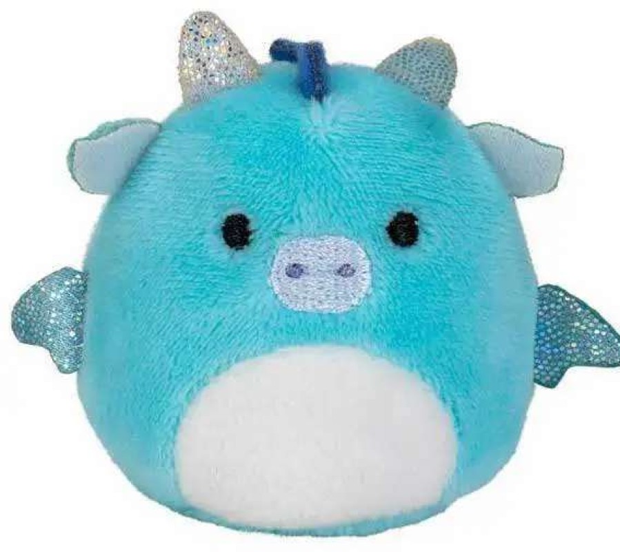 Squishmallows * | Wholesale Squishmallows Squishville! Devin The Dragon 2-Inch Mini Plush