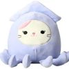 Squishmallows * | Deals Squishmallows Costume Squad Karina The Cat 7-Inch Plush [Squid Costume]