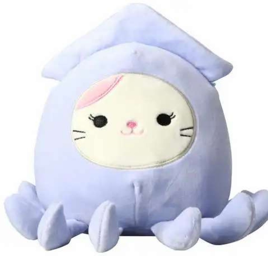 Squishmallows * | Deals Squishmallows Costume Squad Karina The Cat 7-Inch Plush [Squid Costume]