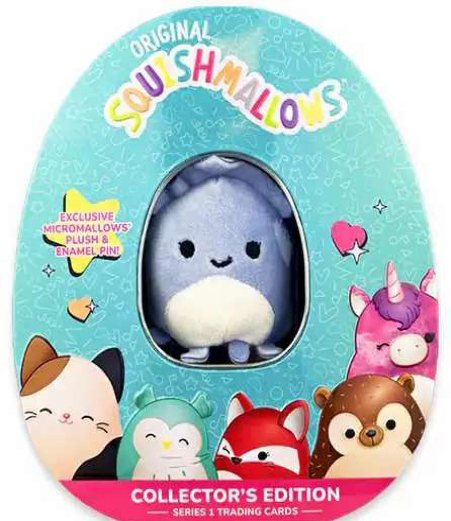 Squishmallows * | Best Reviews Of Squishmallows Series 1 Trading Cards Stacy The Squid Collector Tin