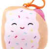 Squishmallows * | Outlet Squishmallows Fresa The Pastry 4-Inch Plush Hanger