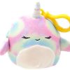 Squishmallows * | Buy Squishmallows Ter The Narwhal 4-Inch Plush Hanger