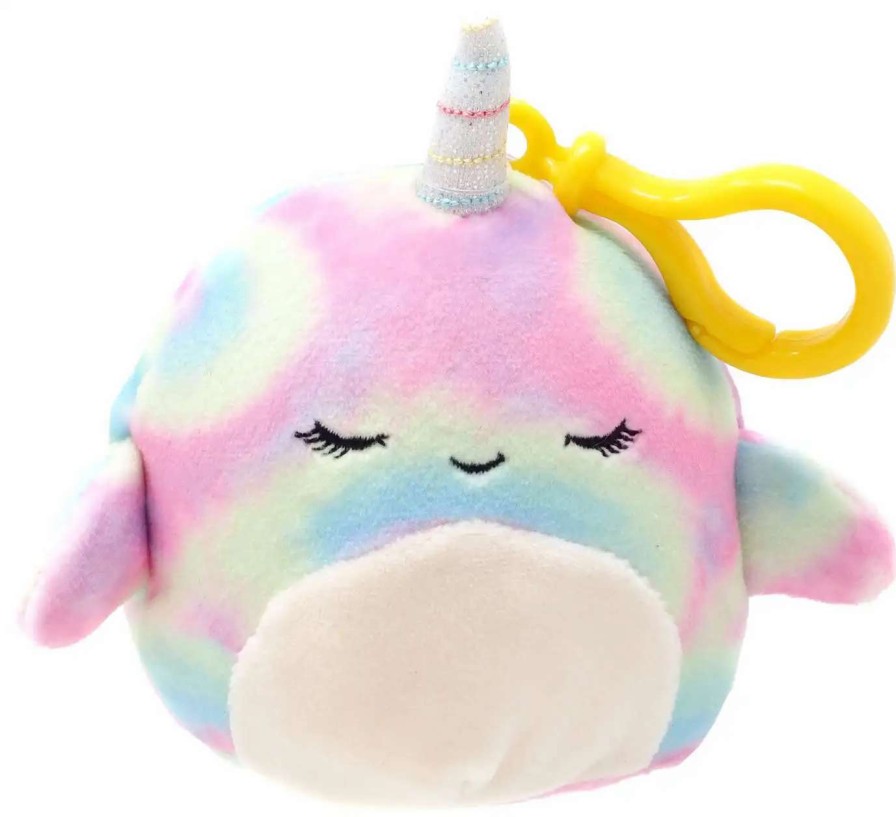 Squishmallows * | Buy Squishmallows Ter The Narwhal 4-Inch Plush Hanger