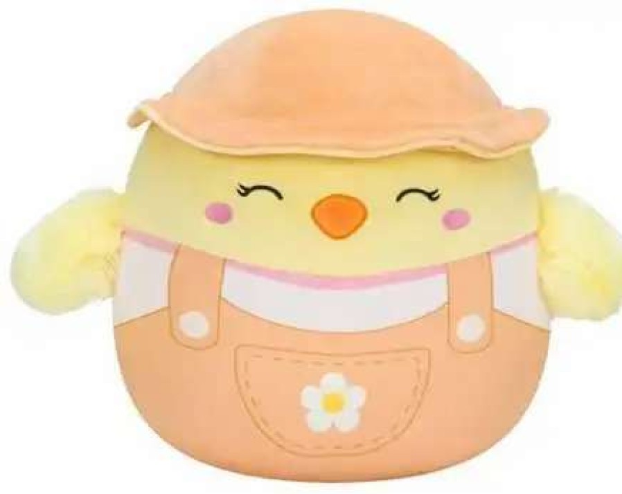 Squishmallows * | Flash Sale Squishmallows Easter Aimee The Chick 12-Inch Plush [Farmer, Orange]