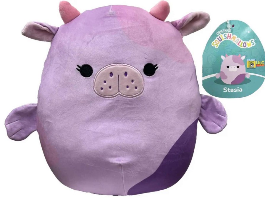 Squishmallows * | Wholesale Squishmallows Stasia The Purple Seacow Exclusive 12-Inch Plush