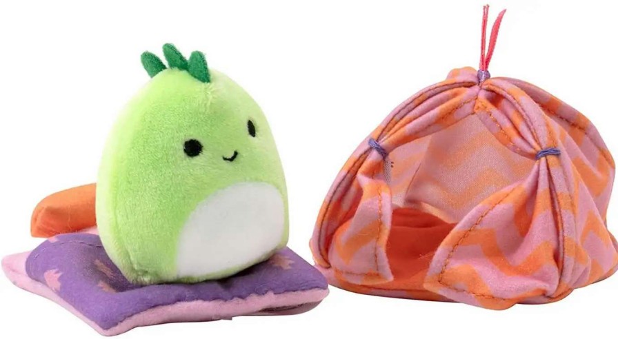 Squishmallows * | Deals Squishmallows Squishville! Camping Set 2-Inch Mini Plush Playset