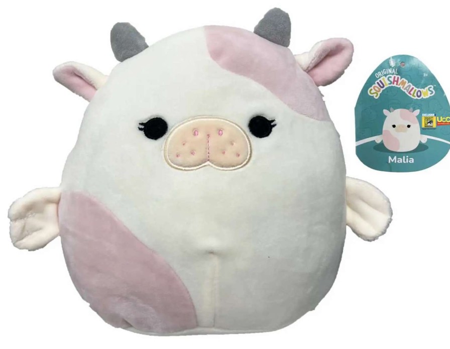 Squishmallows * | Wholesale Squishmallows Malia The Pastel Pink & White Seacow Exclusive 12-Inch Plush