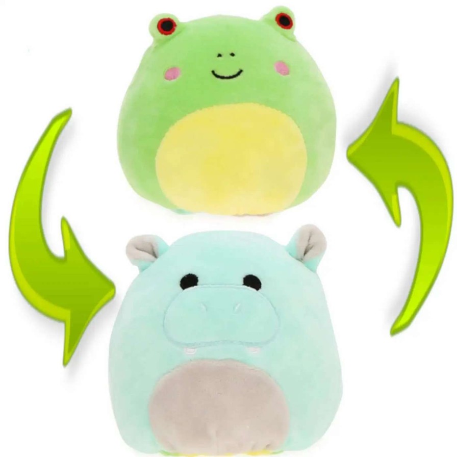 Squishmallows * | Outlet Squishmallows Flip-A-Mallows Wendy & Hank 5-Inch Plush