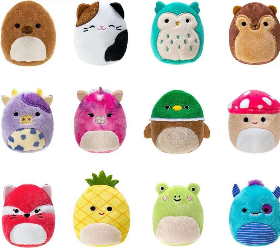 Squishmallows * | Deals Squishmallows Squishville! All-Star Squad 2-Inch Mini Plush 12-Pack Set