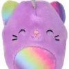 Squishmallows * | Outlet Squishmallows Squishville! Cienna The Caticorn 2-Inch Mini Plush