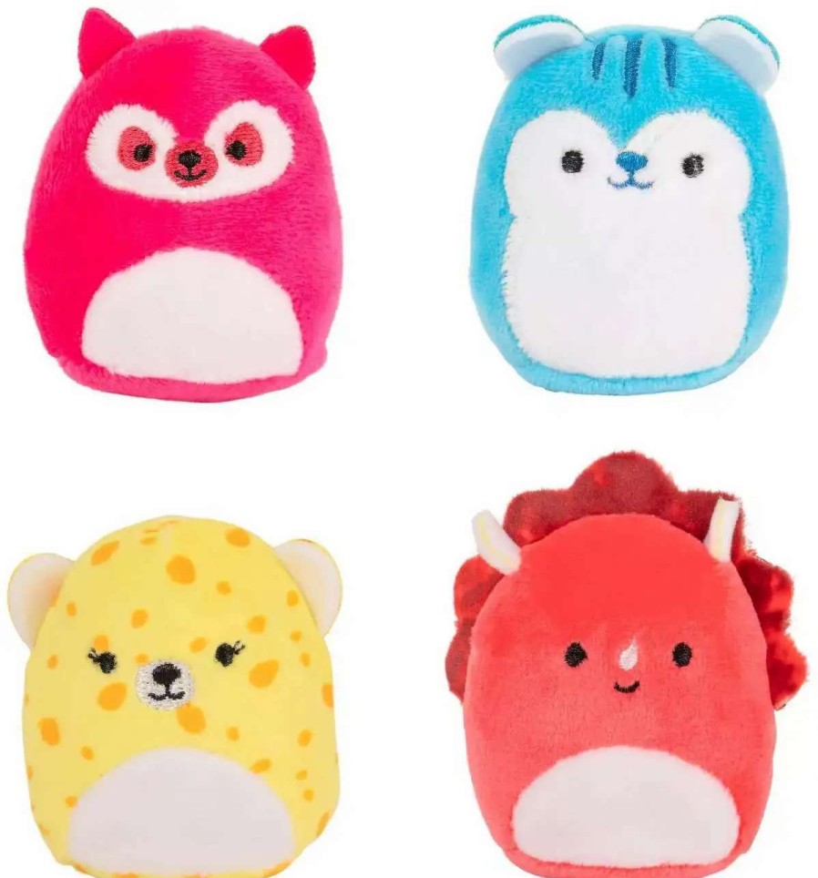 Squishmallows * | Promo Squishmallows Squishville! Bright Squad 2-Inch Mini Plush 4-Pack Set