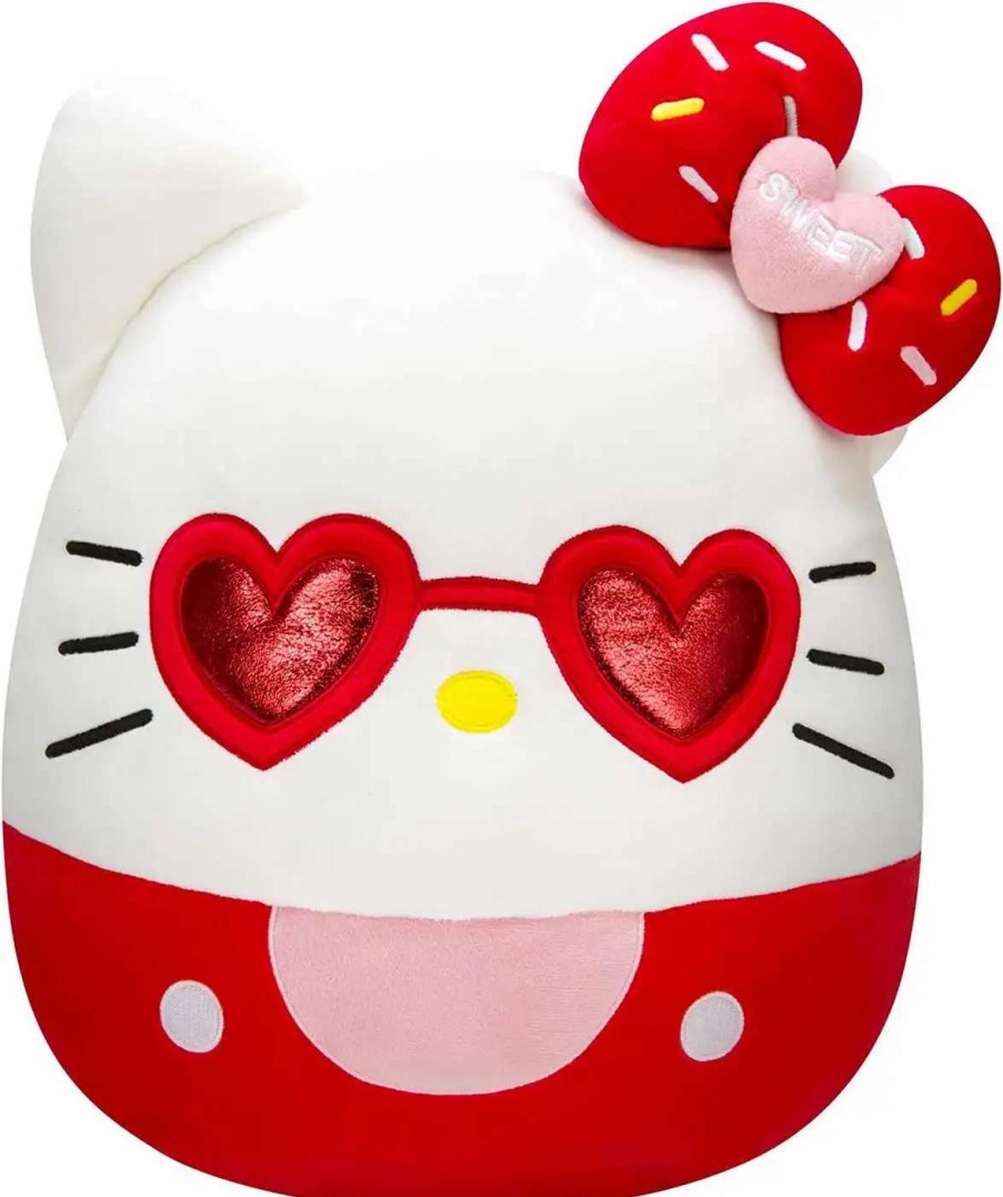 Squishmallows * | Top 10 Squishmallows Hello Kitty 16-Inch Plush [Red Heart Glasses]