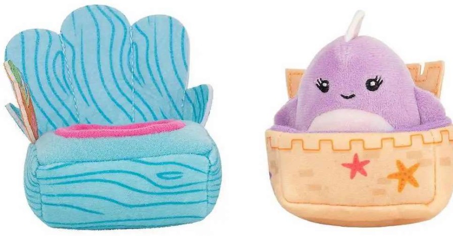 Squishmallows * | Wholesale Squishmallows Squishville! Beach 2-Inch Mini Plush Playset