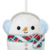 Squishmallows * | Best Reviews Of Squishmallows Ornament Manny The Snowman Exclusive 4-Inch Plush [Holiday Classic Collection Loose]