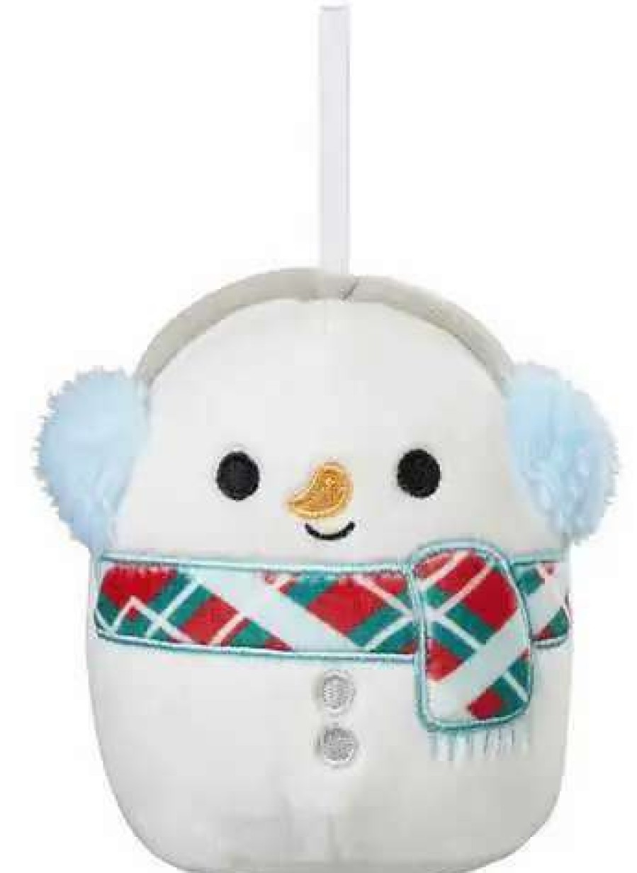 Squishmallows * | Best Reviews Of Squishmallows Ornament Manny The Snowman Exclusive 4-Inch Plush [Holiday Classic Collection Loose]