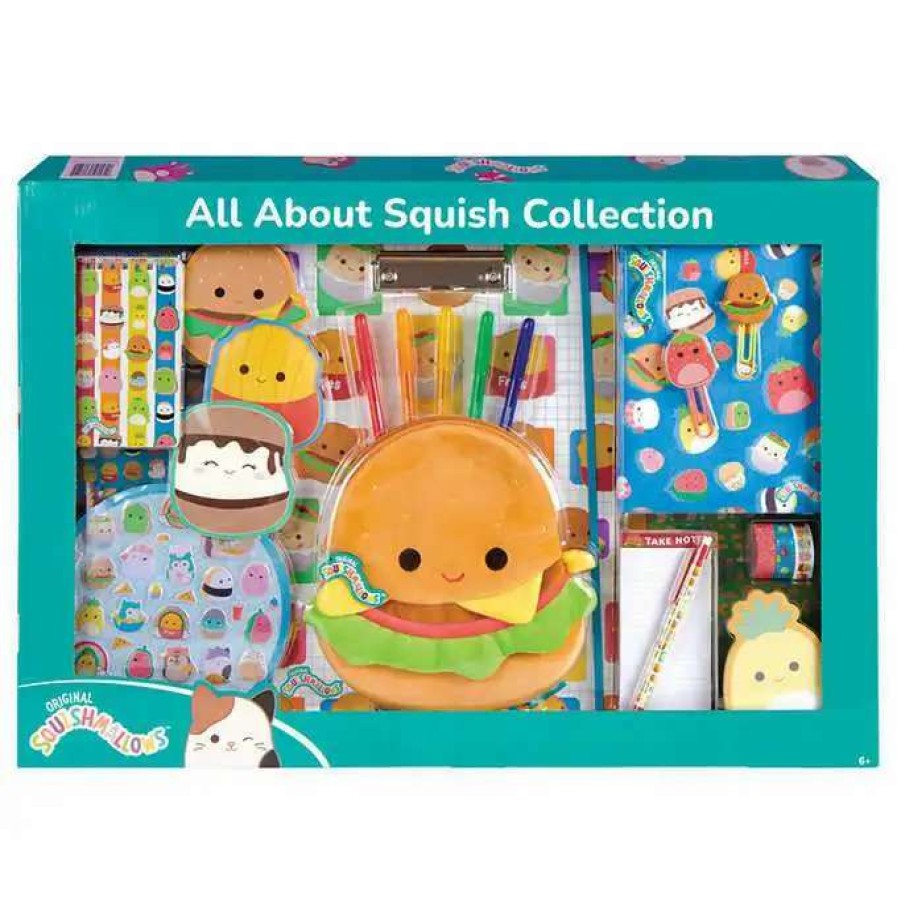 Squishmallows * | Outlet Squishmallows All About Squish Collection Carl The Hamburger Exclusive Stationery Kit