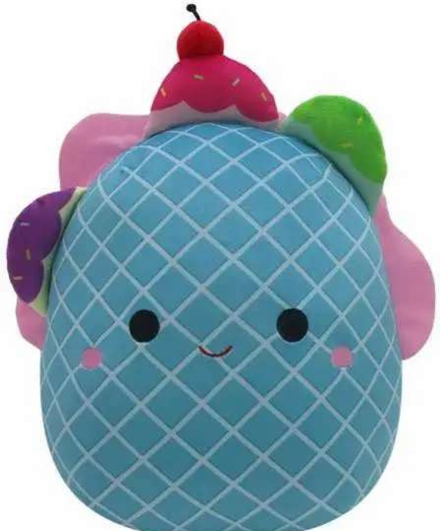 Squishmallows * | Flash Sale Squishmallows Bertie The Ice Cream Waffle 12-Inch Plush