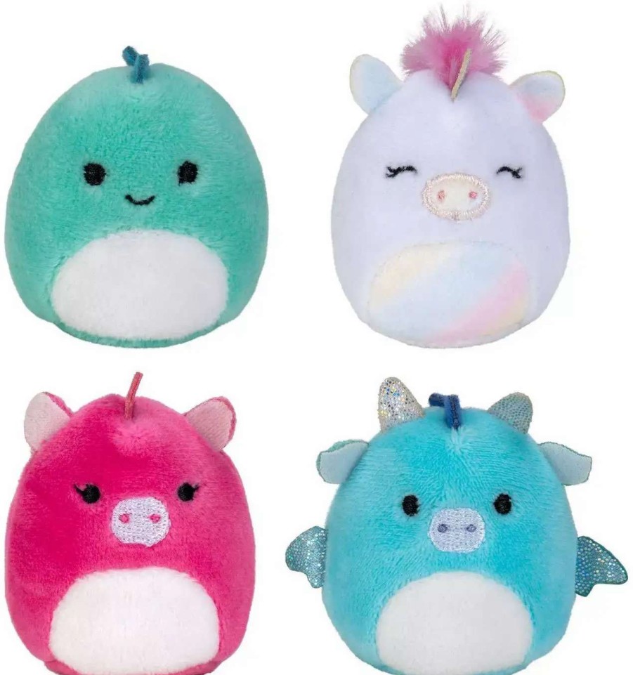 Squishmallows * | Top 10 Squishmallows Squishville! Fantasy Squad 2-Inch Mini Plush 4-Pack Set