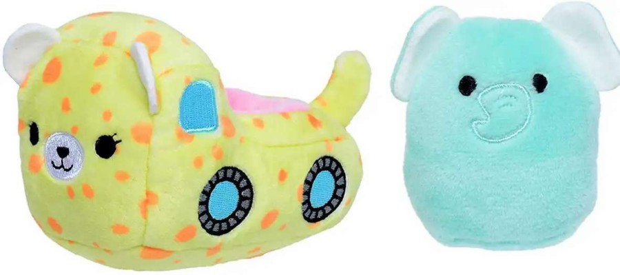 Squishmallows * | New Squishmallows Squishville! Diego The Elephant & Vehicle 2-Inch Mini Plush