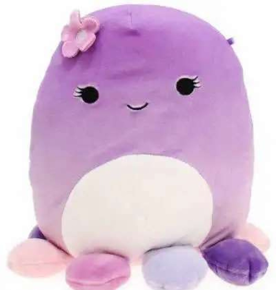 Squishmallows * | Budget Squishmallows Violet The Octopus 8-Inch Plush [With Flower]