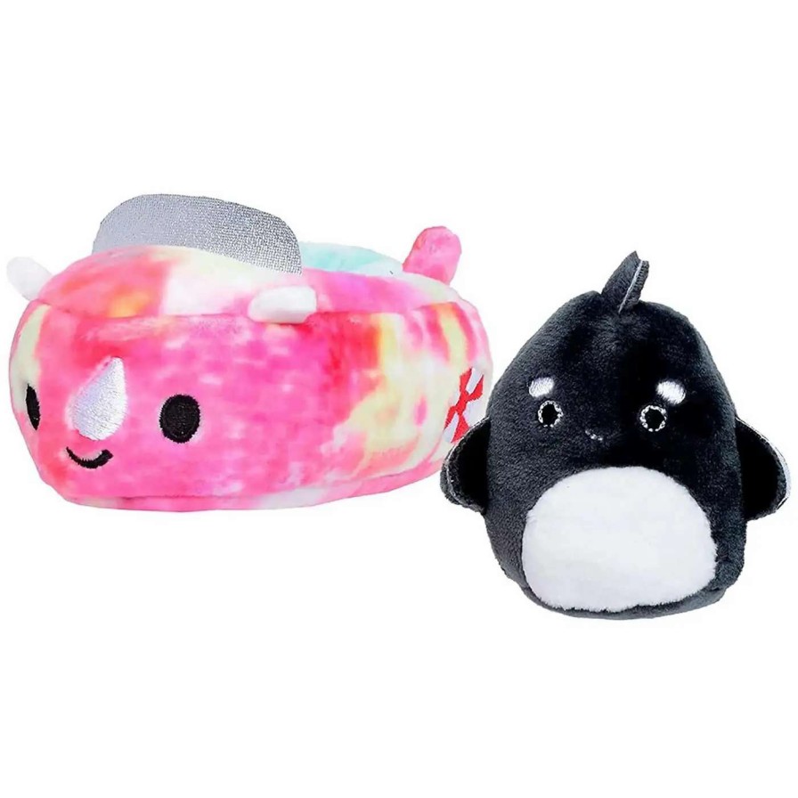 Squishmallows * | Buy Squishmallows Squishville! Orca & Vehicle 2-Inch Mini Plush