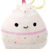 Squishmallows * | Coupon Squishmallows Dorina The Birthday Cake 4-Inch Plush Hanger