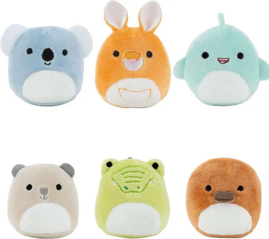 Squishmallows * | Promo Squishmallows Squishville! Down Under Squad 2-Inch Mini Plush 6-Pack Set