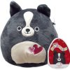 Squishmallows * | Brand New Squishmallows Valentine Tommy The Dog 5-Inch Plush