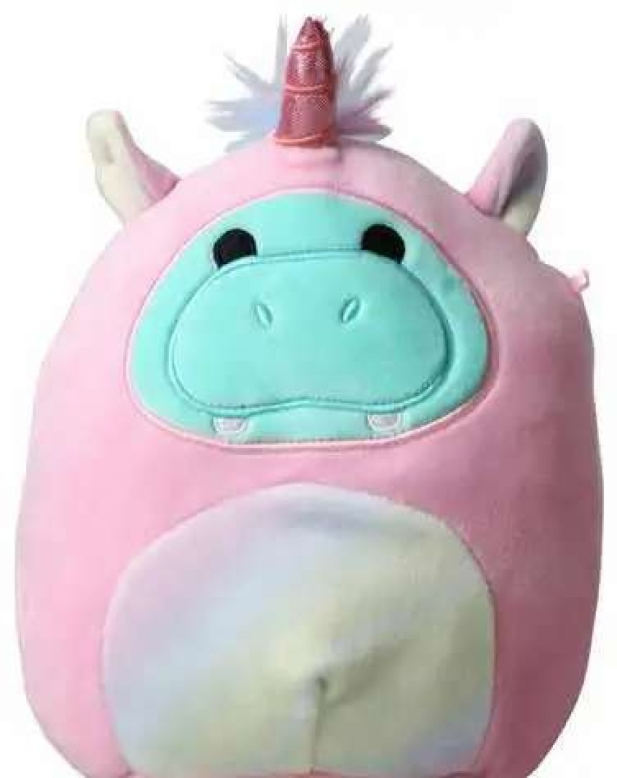 Squishmallows * | Budget Squishmallows Costume Squad Hank The Hippo 7-Inch Plush [Unicorn Costume]