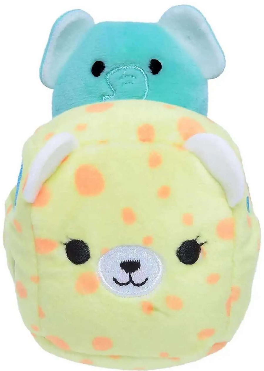 Squishmallows * | Buy Squishmallows Squishville! Elephant & Vehicle 2-Inch Mini Plush