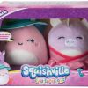 Squishmallows * | Flash Sale Squishmallows Squishville! Fashion Pack Jeanne & Ponderosa 2-Inch Mini Plush 2-Pack Set