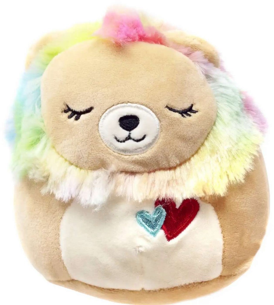 Squishmallows * | Outlet Squishmallows Leonard The Lion 5-Inch Plush [With Hearts]