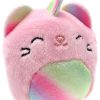 Squishmallows * | Best Reviews Of Squishmallows Squishville! Rainbow Dream Squad Pastel Caticorn 2-Inch Mini Plush