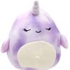 Squishmallows * | Buy Squishmallows Sealife Squad Nabila The Narwhal 5-Inch Plush [Eyes Closed]